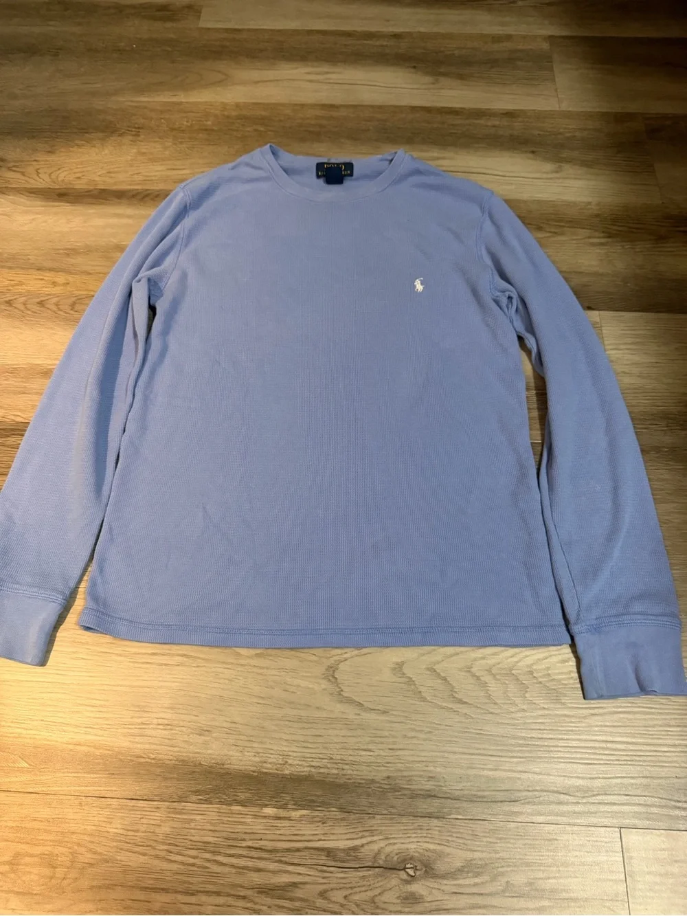 Polo by Ralph Lauren Light Lavender Long-Sleeve Waffle Crew